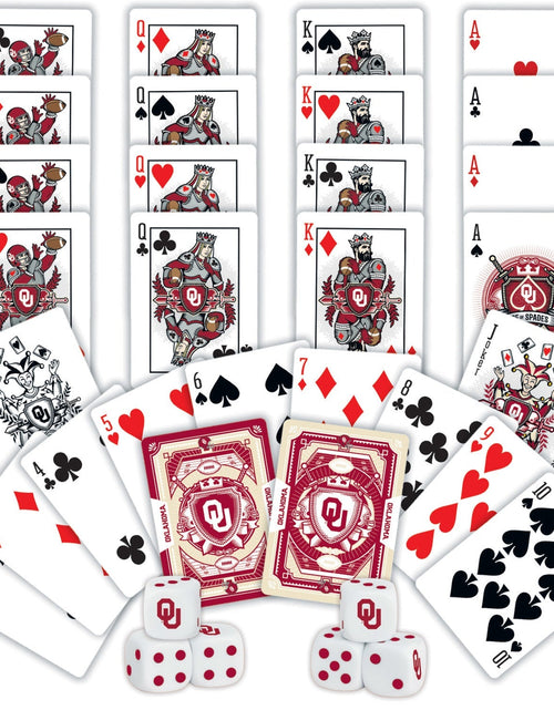 Load image into Gallery viewer, Oklahoma Sooners - 2-Pack Playing Cards &amp; Dice Set by MasterPieces Puzzle Company INC
