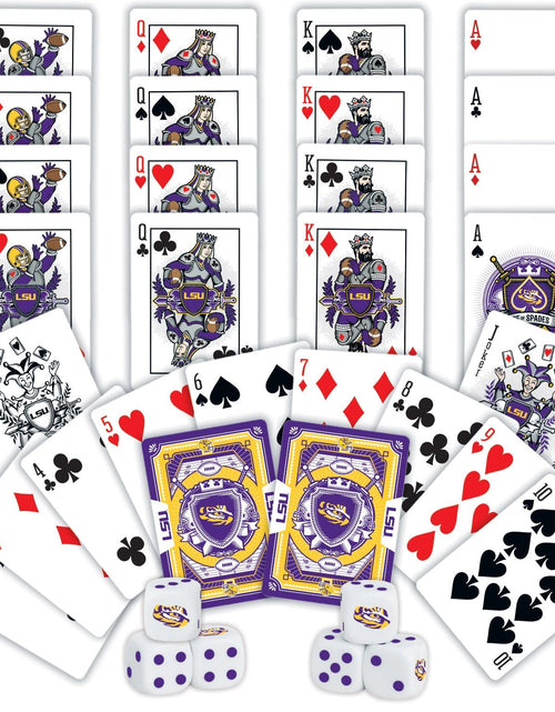 Load image into Gallery viewer, LSU Tigers - 2-Pack Playing Cards &amp; Dice Set by MasterPieces Puzzle Company INC
