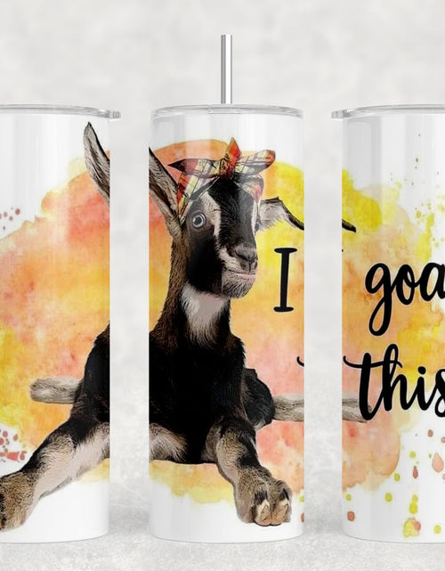 Load image into Gallery viewer, I Goat This|Skinny Tumbler|Optional Bluetooth Speaker| Speaker Color Varies by Rowdy Ridge Co
