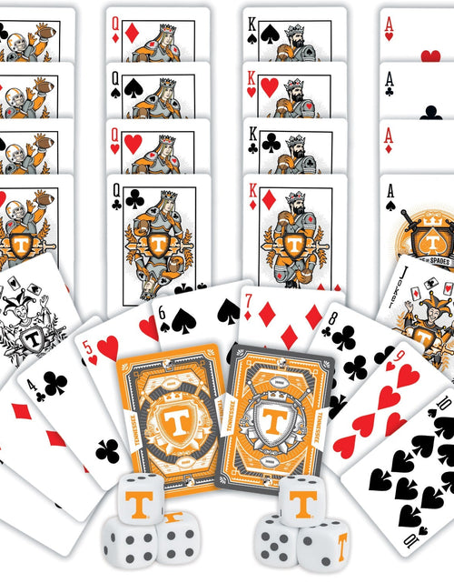 Load image into Gallery viewer, Tennessee Volunteers - 2-Pack Playing Cards &amp; Dice Set by MasterPieces Puzzle Company INC
