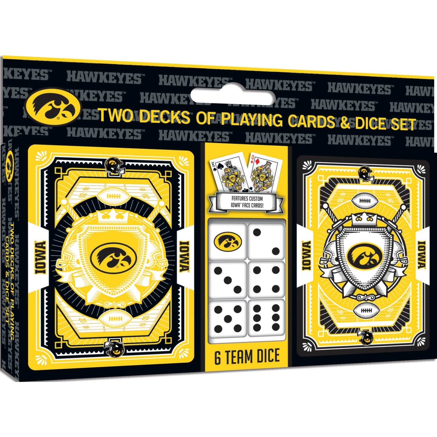 Iowa Hawkeyes - 2-Pack Playing Cards & Dice Set by MasterPieces Puzzle Company INC