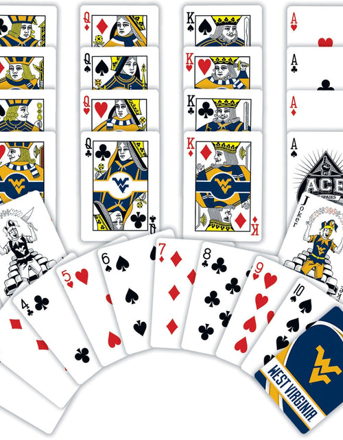 Load image into Gallery viewer, West Virginia Mountaineers Playing Cards - 54 Card Deck by MasterPieces Puzzle Company INC
