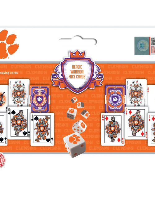 Load image into Gallery viewer, Clemson Tigers - 2-Pack Playing Cards &amp; Dice Set by MasterPieces Puzzle Company INC

