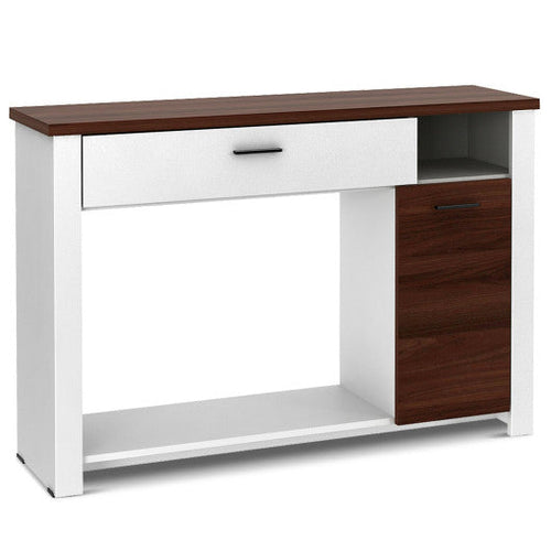 Load image into Gallery viewer, 48 Inch Console Table with Drawer and Cabinet
