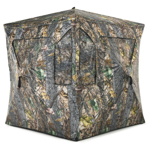 Load image into Gallery viewer, 3 Person Portable Pop-Up Ground Tent with Gun Ports and Carrying Bag
