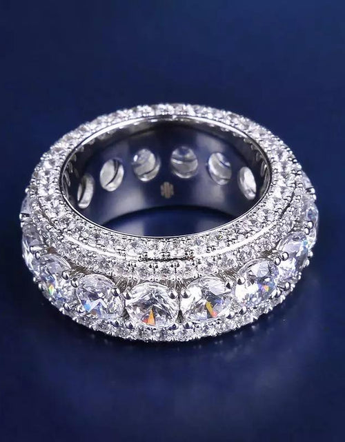 Load image into Gallery viewer, Iced Out Diamond Sliver Ring by Bling Proud | Urban Jewelry Online Store
