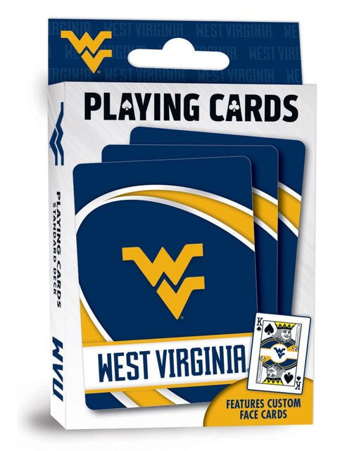 Load image into Gallery viewer, West Virginia Mountaineers Playing Cards - 54 Card Deck by MasterPieces Puzzle Company INC
