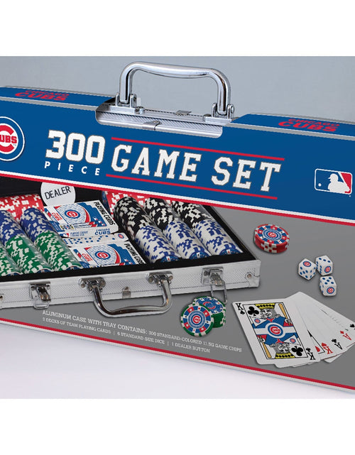 Load image into Gallery viewer, Chicago Cubs 300 Piece Poker Set by MasterPieces Puzzle Company INC
