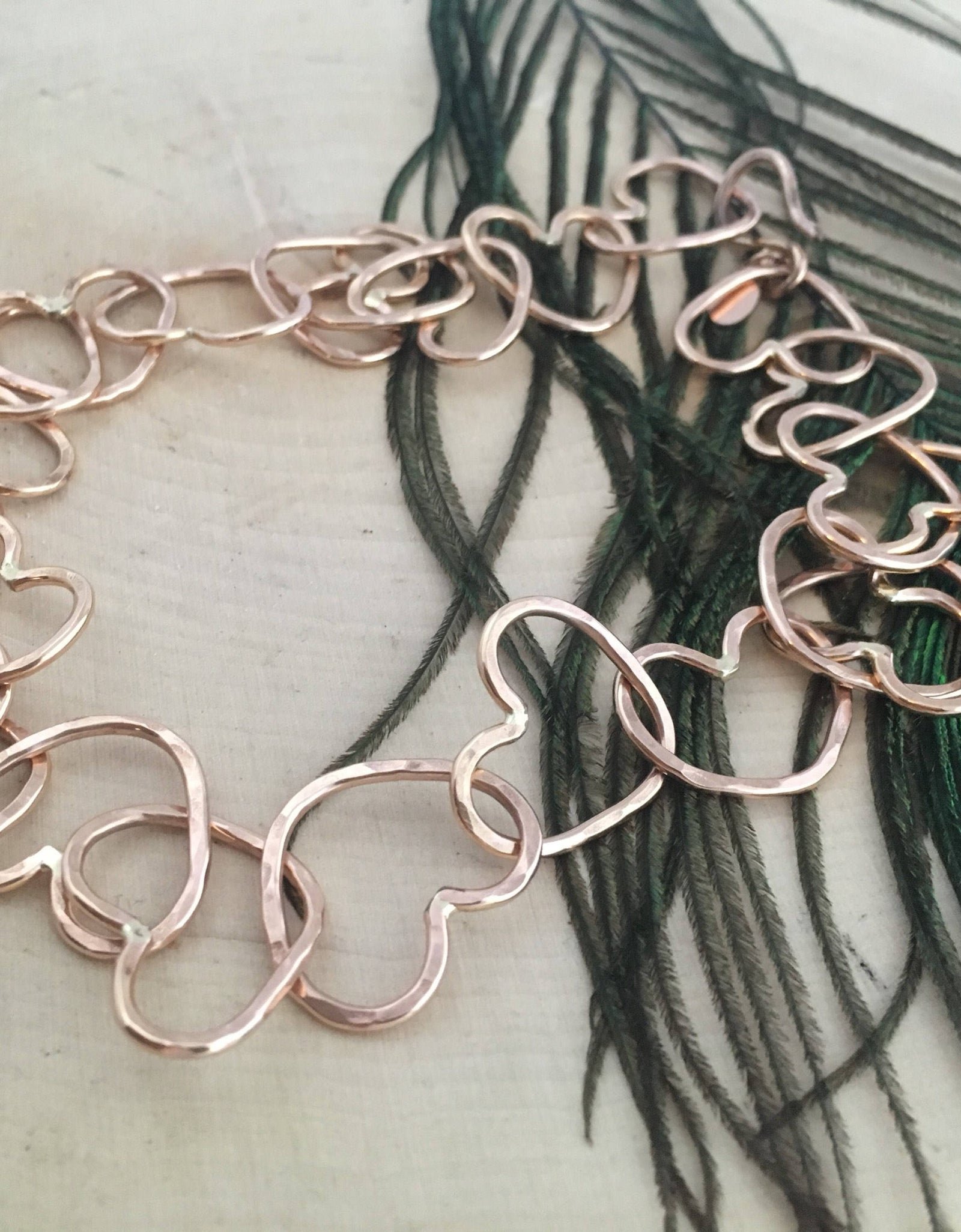 Linked Heart Chakra Necklace by Jennifer Cervelli Jewelry