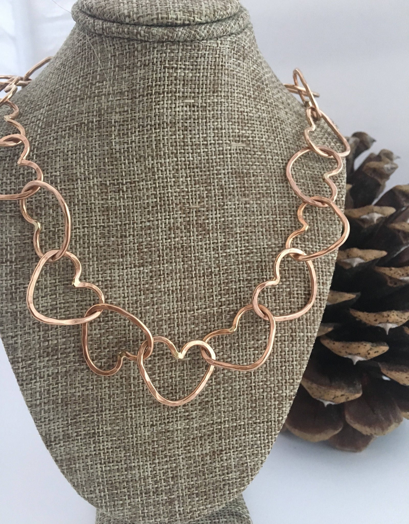 Linked Heart Chakra Necklace by Jennifer Cervelli Jewelry