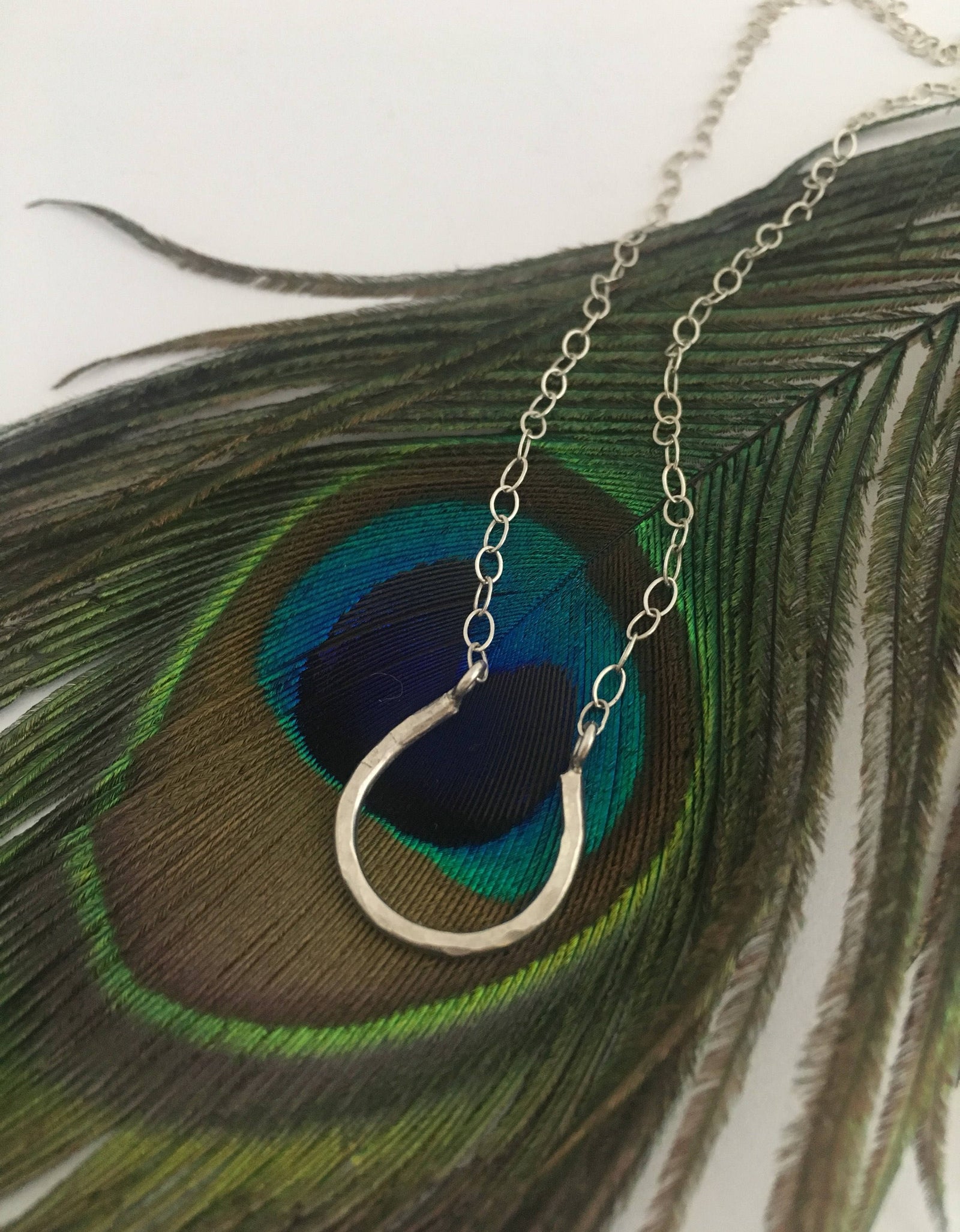 Lucky Horseshoe Charm Necklace by Jennifer Cervelli Jewelry