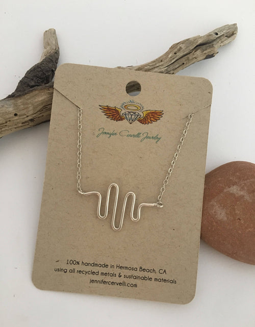 Load image into Gallery viewer, Heartbeat Necklace by Jennifer Cervelli Jewelry

