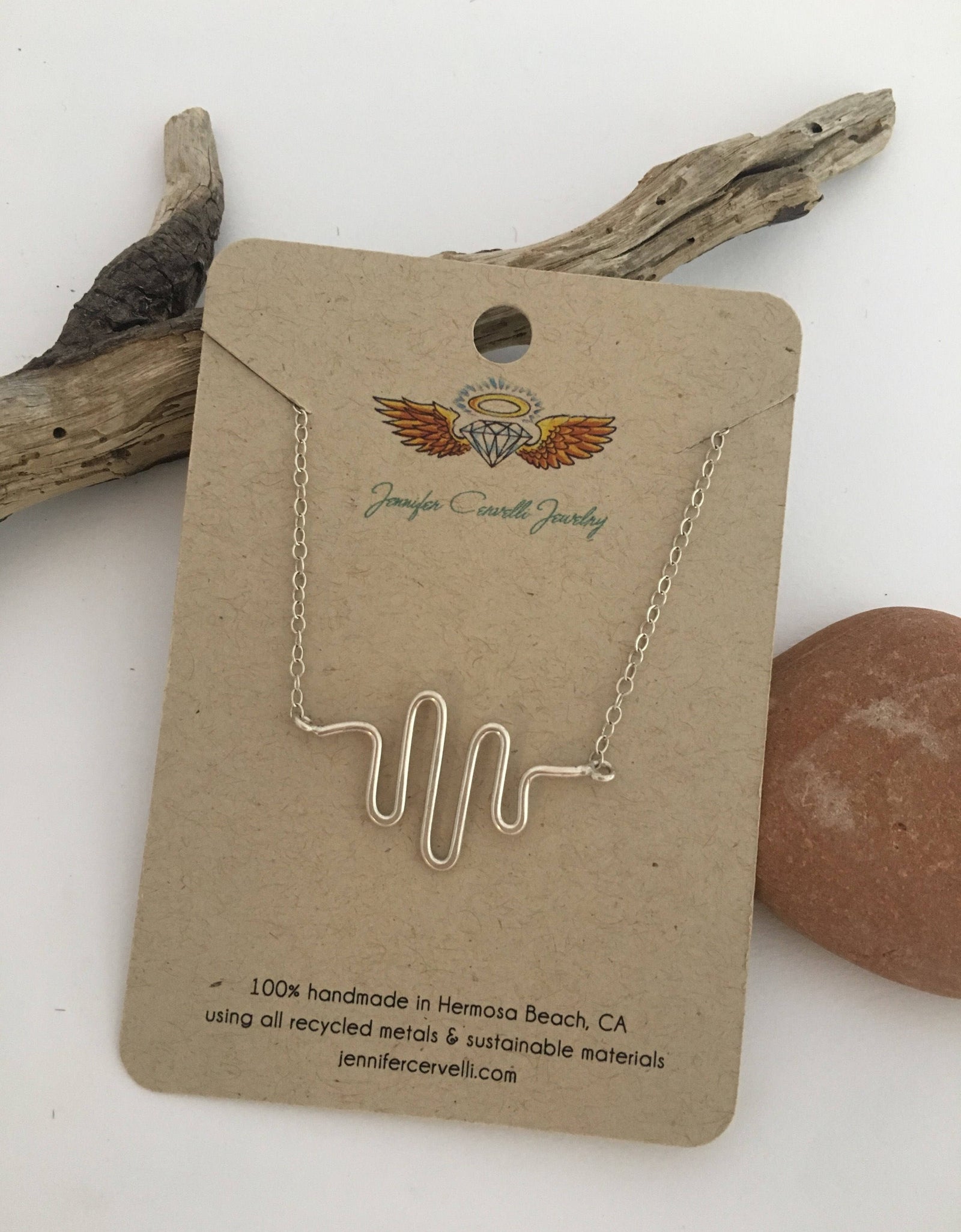 Heartbeat Necklace by Jennifer Cervelli Jewelry