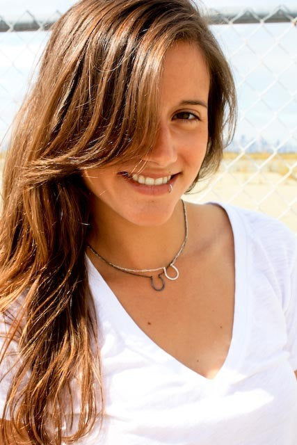 Load image into Gallery viewer, Lucky Horseshoe Charm Necklace by Jennifer Cervelli Jewelry
