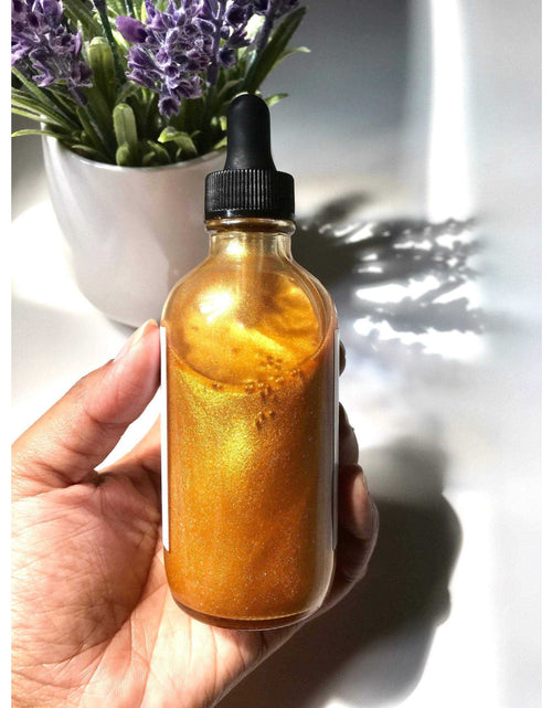 Load image into Gallery viewer, Glowing Shimmering Body Oil by KathyRoseNaturals
