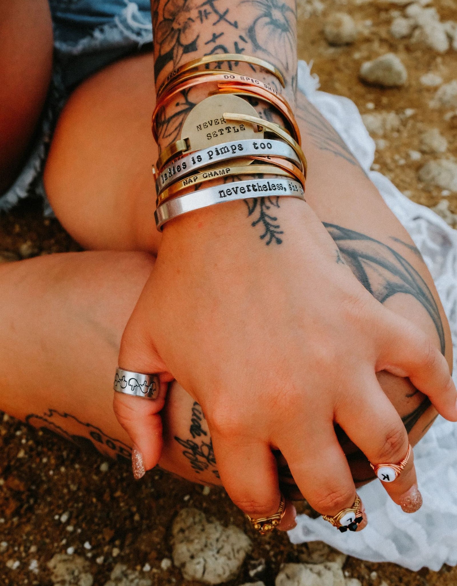 Dandelion Open Back Ring by Salt and Sparkle