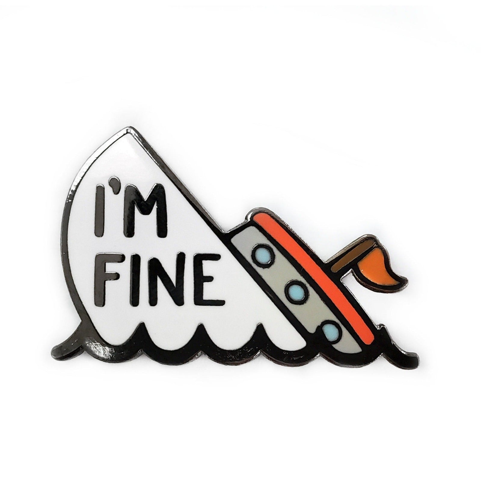 I'm Fine Boat Golf Ball Marker by Kolorspun
