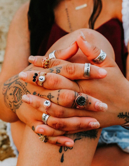 Load image into Gallery viewer, BADASS Sterling Silver Ring by Salt and Sparkle
