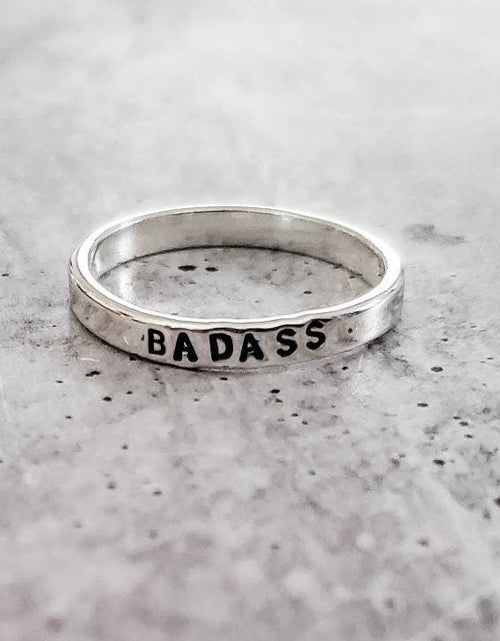 Load image into Gallery viewer, BADASS Sterling Silver Ring by Salt and Sparkle
