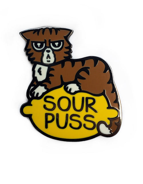 Load image into Gallery viewer, Sourpuss Cat Golf Ball Marker by Kolorspun
