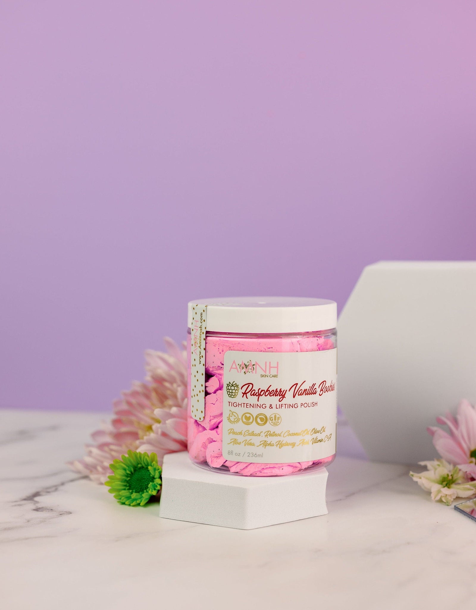 "Raspberry Vanilla Boobies" Sugar Scrub by AMINNAH