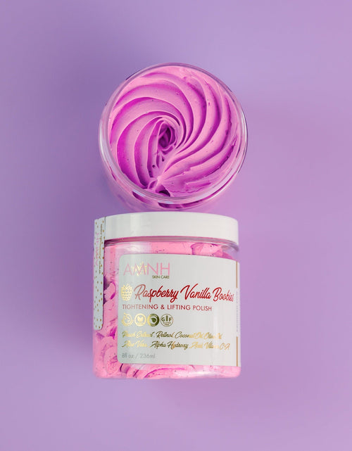 Load image into Gallery viewer, "Raspberry Vanilla Boobies" Sugar Scrub by AMINNAH
