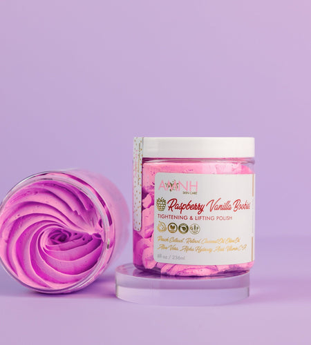 "Raspberry Vanilla Boobies" Sugar Scrub by AMINNAH