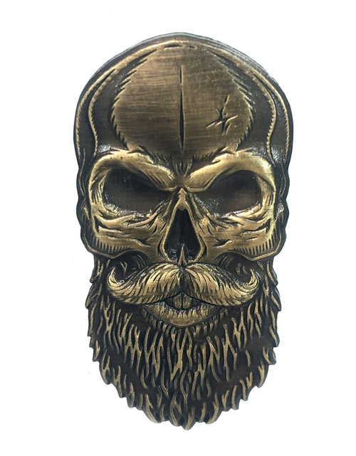 Load image into Gallery viewer, Beard Skull Golf Ball Marker by Kolorspun
