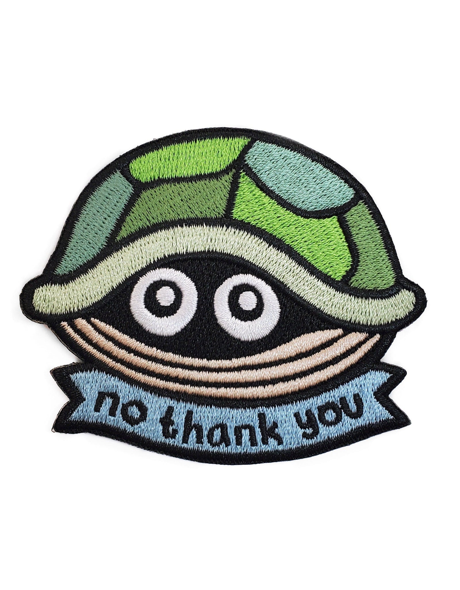 No Thank You Turtle Patch by Kolorspun