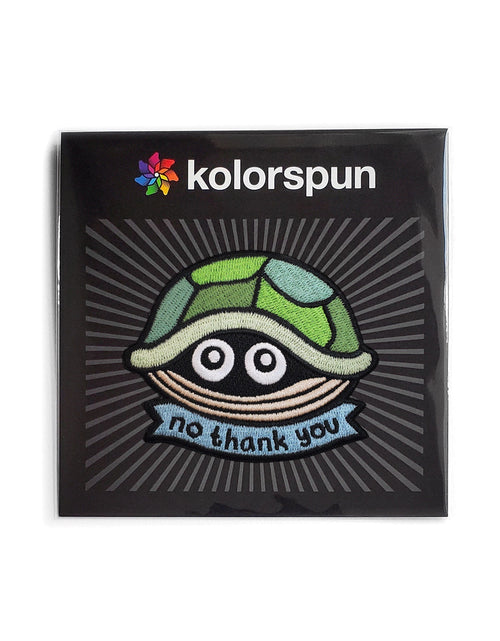Load image into Gallery viewer, No Thank You Turtle Patch by Kolorspun
