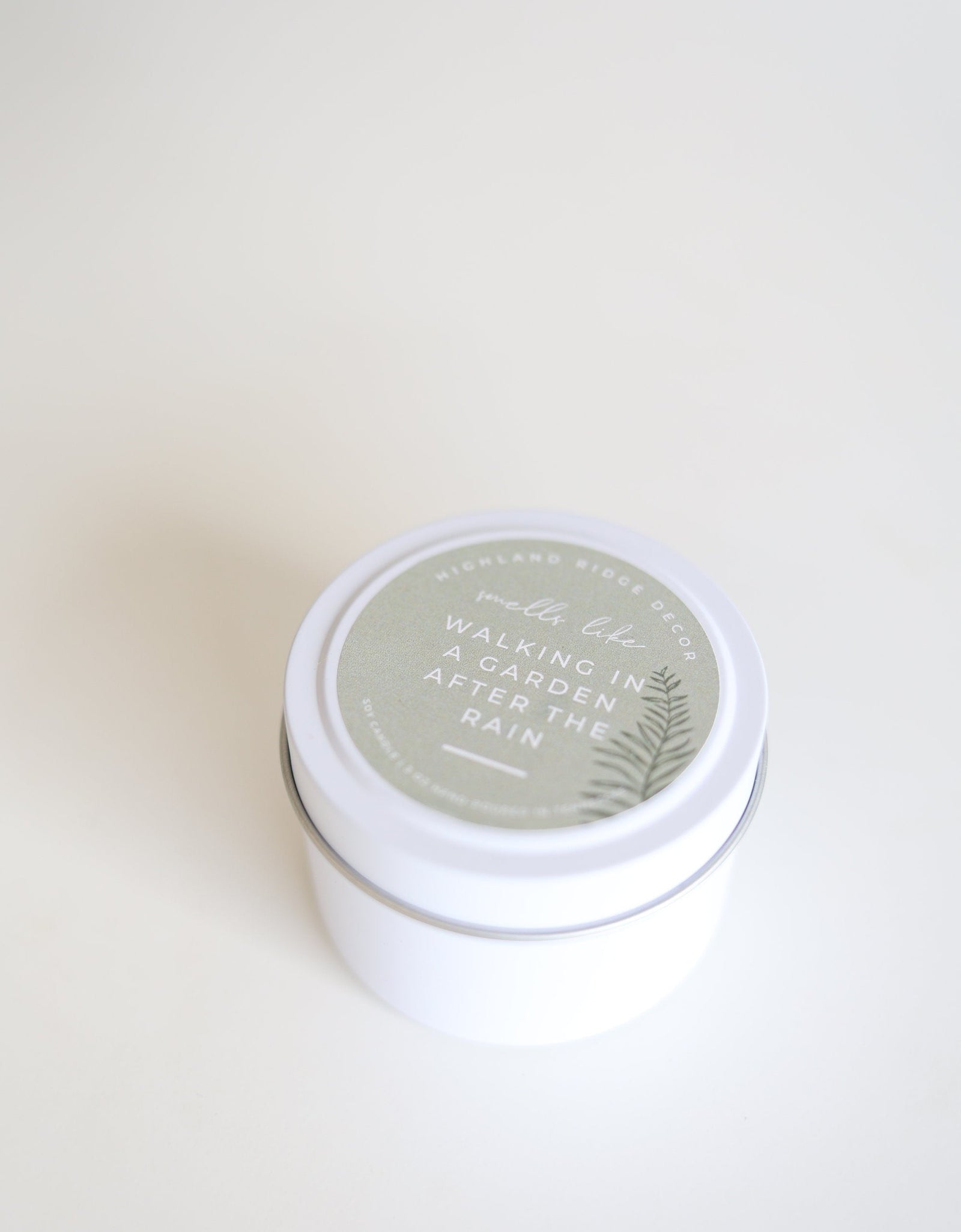 "Walking In A Garden After The Rain" Candle Tin by Jubilee Trading Company