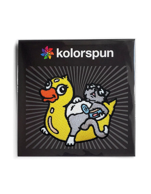 Load image into Gallery viewer, Pool Cat Patch by Kolorspun
