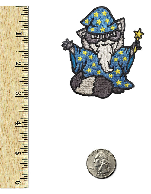 Load image into Gallery viewer, Raccoon Wizard Patch by Kolorspun
