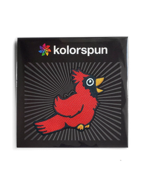 Load image into Gallery viewer, Cardinal Bird Patch by Kolorspun
