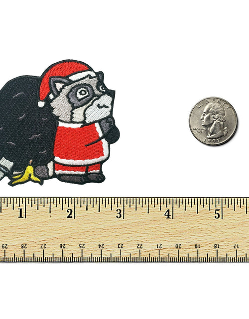 Load image into Gallery viewer, Raccoon Santa Patch by Kolorspun
