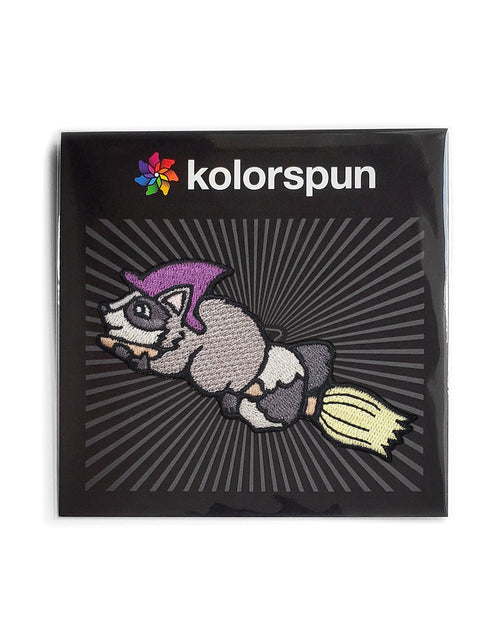Load image into Gallery viewer, Raccoon Witch Patch by Kolorspun
