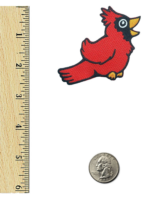 Load image into Gallery viewer, Cardinal Bird Patch by Kolorspun
