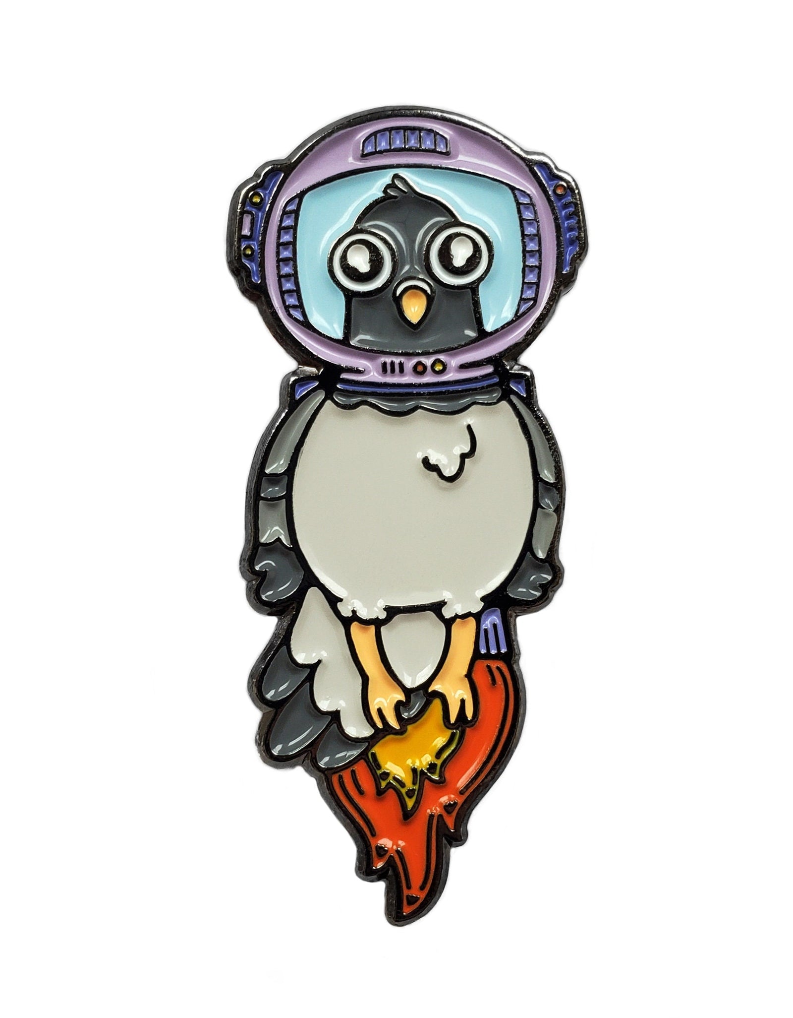 Astronaut Pigeon Golf Ball Marker by Kolorspun