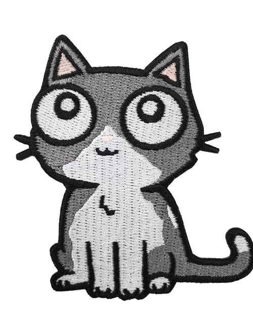 Load image into Gallery viewer, Gray Cat Patch by Kolorspun
