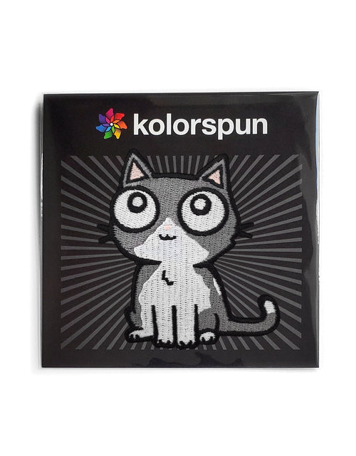 Load image into Gallery viewer, Gray Cat Patch by Kolorspun
