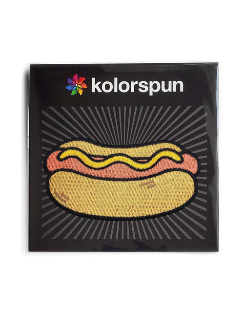 Load image into Gallery viewer, Hot Dog Patch by Kolorspun
