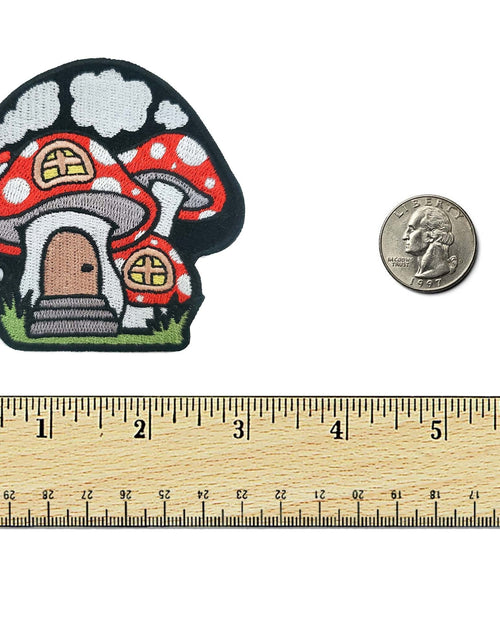 Load image into Gallery viewer, Mushroom House Patch by Kolorspun
