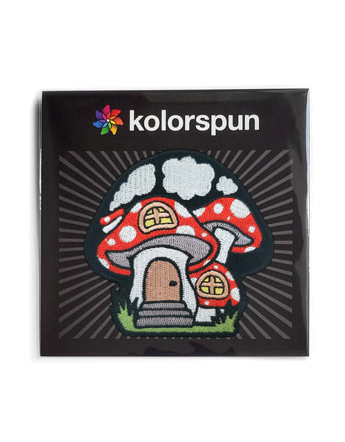 Load image into Gallery viewer, Mushroom House Patch by Kolorspun

