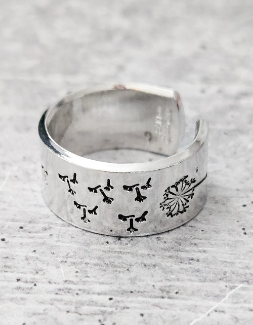 Load image into Gallery viewer, Dandelion Open Back Ring by Salt and Sparkle
