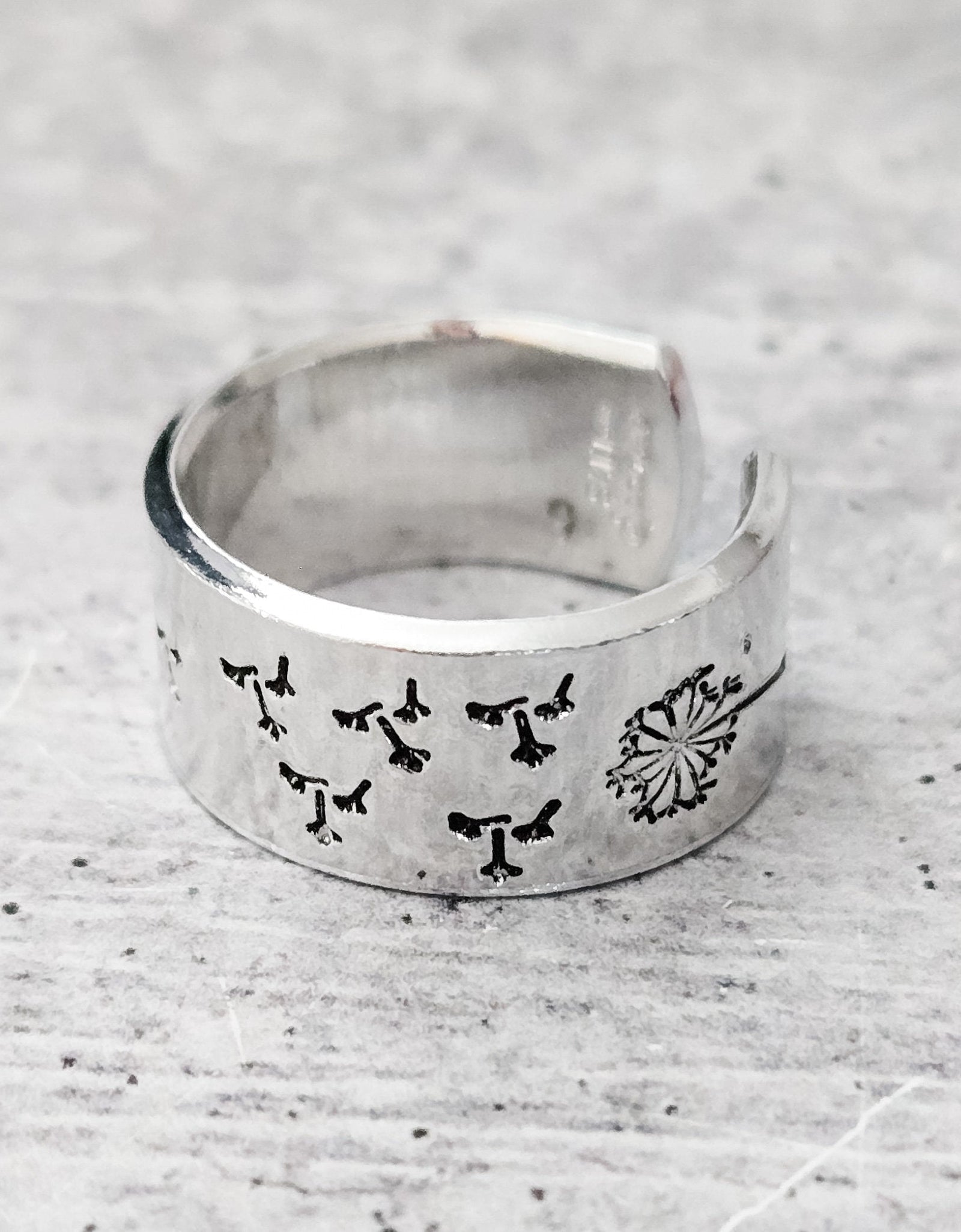 Dandelion Open Back Ring by Salt and Sparkle