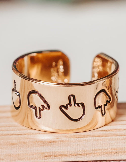 Load image into Gallery viewer, Middle Finger Wide Band Ring by Salt and Sparkle
