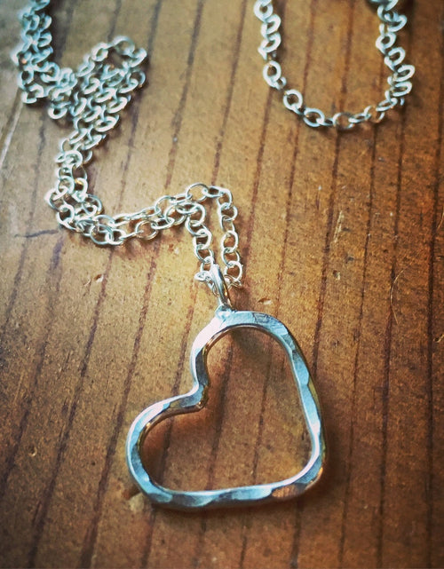 Load image into Gallery viewer, Heart Pendant Necklace by Jennifer Cervelli Jewelry
