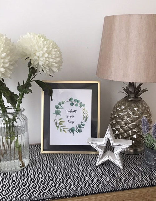 Load image into Gallery viewer, Welcome To Our Home Green Eucalyptus Wreath Wall Decor Print by WinsterCreations™ Official Store
