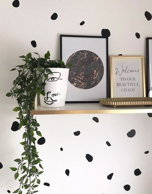 Load image into Gallery viewer, Black Gold Circle Home Simple Home Wall Decor Print by WinsterCreations™ Official Store

