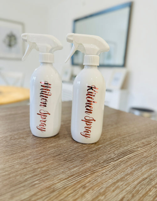 Load image into Gallery viewer, Set Of 2 Personalised Spray Bottles 500ml (Font choices 2nd Image) - Any Wording by WinsterCreations™ Official Store
